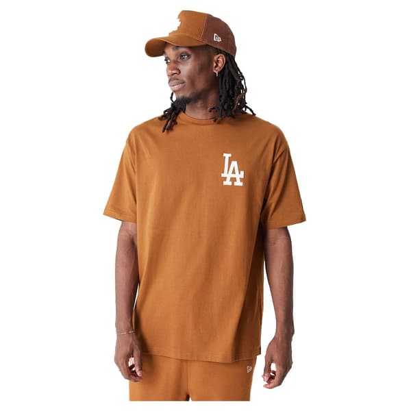 New Era League Essentials Lc Os Los Angeles Dodgers T-shirt Med Korta ärmar Orange XL Man