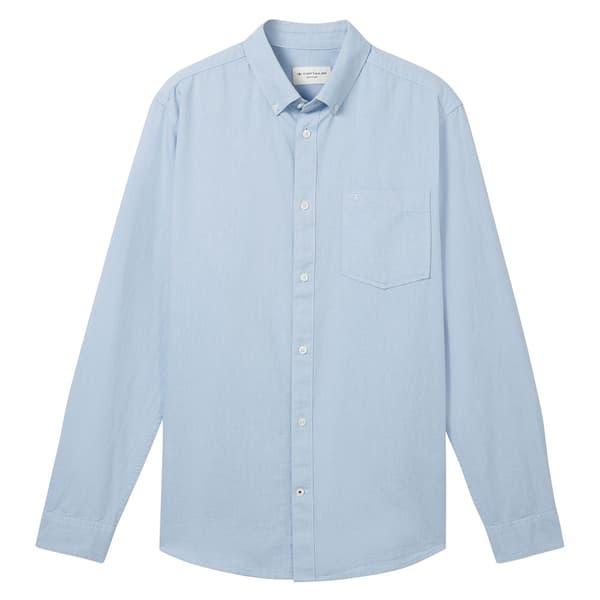 Tom Tailor Oxford Skjorta Med Långa ärmar Blå XL Man