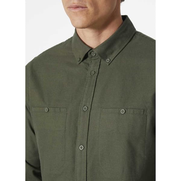 Helly Hansen Organic Skjorta Med Långa ärmar Grönt S Man