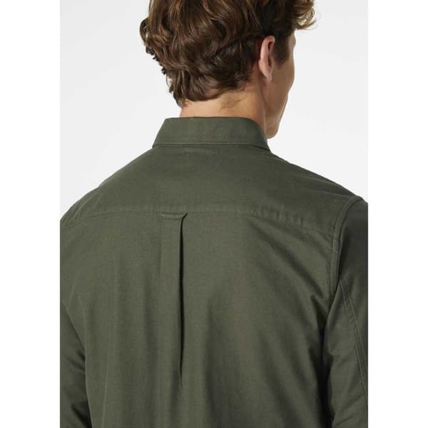 Helly Hansen Organic Skjorta Med Långa ärmar Grönt S Man