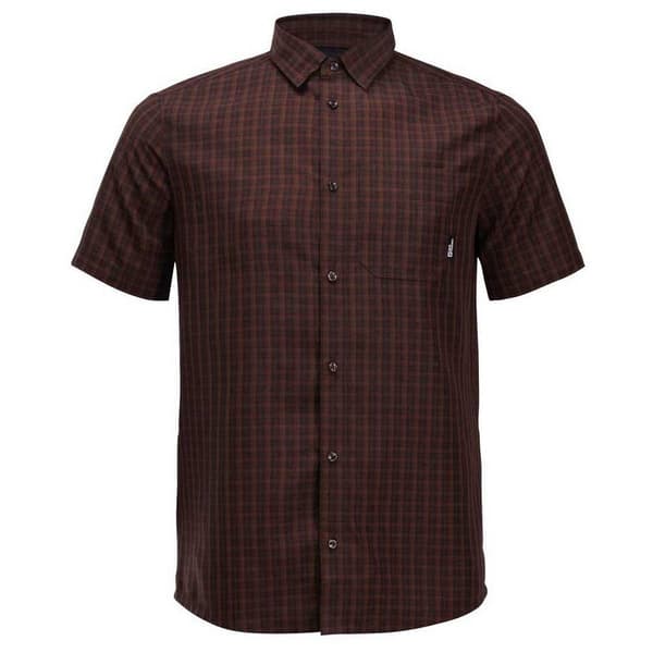 Jack Wolfskin El Dorado Kortärmad Skjorta Brun S Man