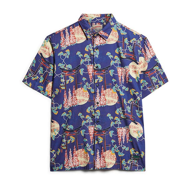 Superdry Hawaiian Kortærmet Skjorte Flerfarvet M Mand