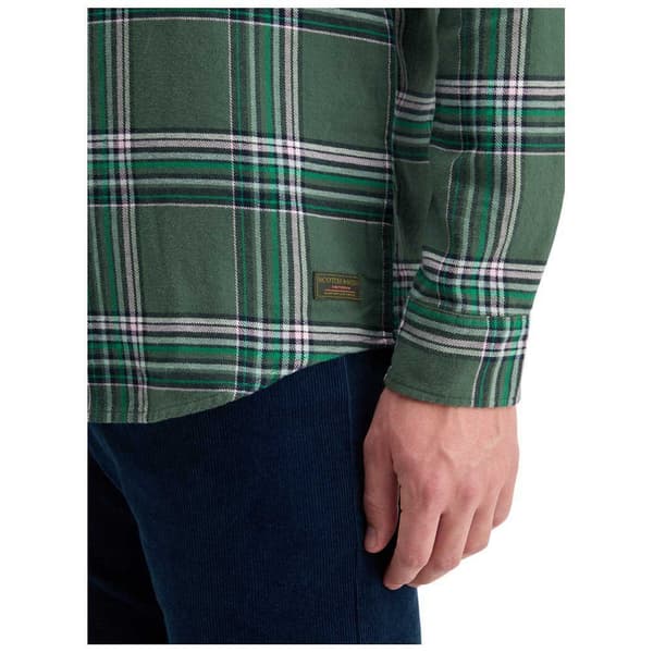 Scotch & Soda 178717 Skjorta Med Långa ärmar Grönt M Man