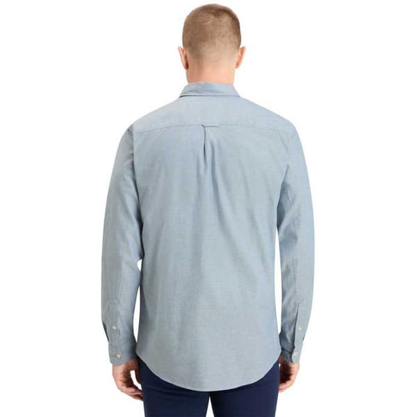 Scotch & Soda Essential Oxford Solid Pitkähihainen Paita Sininen M Mies