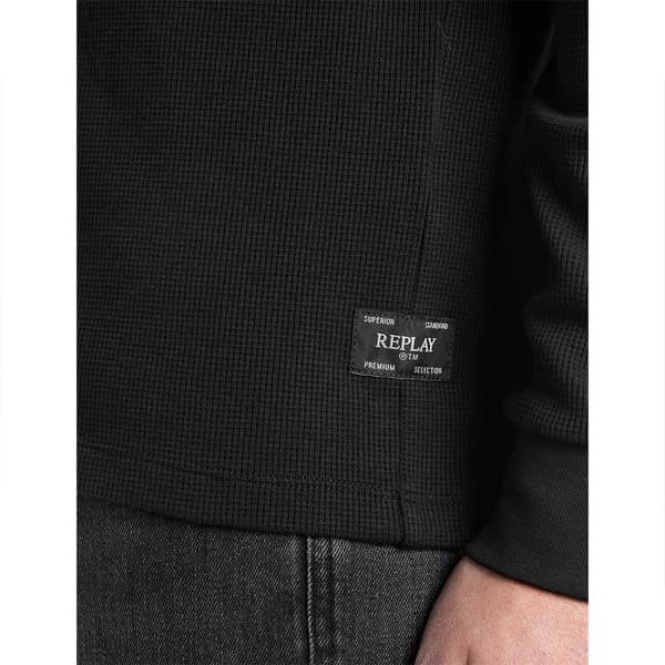 Replay M3101.000.85204 T-shirt Med Lange ærmer Sort L Mand