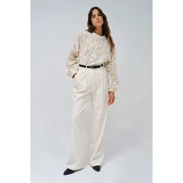 Salsa Jeans 21009767 Blus Med Lång ärm Beige S Kvinna