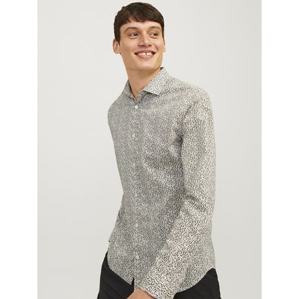 Jack & Jones Ckpool Stretch Pitkähihainen Kauluspaita Harmaa M Mies