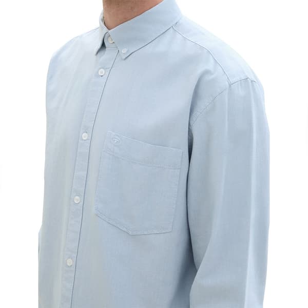 Tom Tailor Oxford Skjorte Med Lange ærmer Blå 2XL Mand