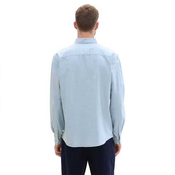 Tom Tailor Oxford Skjorte Med Lange ærmer Blå 2XL Mand
