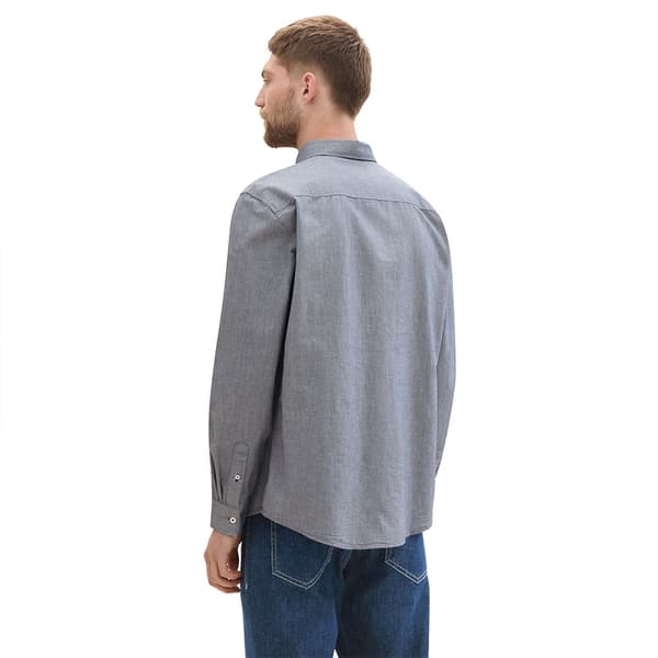 Tom Tailor Oxford Skjorte Med Lange ærmer Grå 2XL Mand