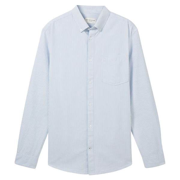 Tom Tailor Oxford Skjorta Med Långa ärmar Vit XL Man