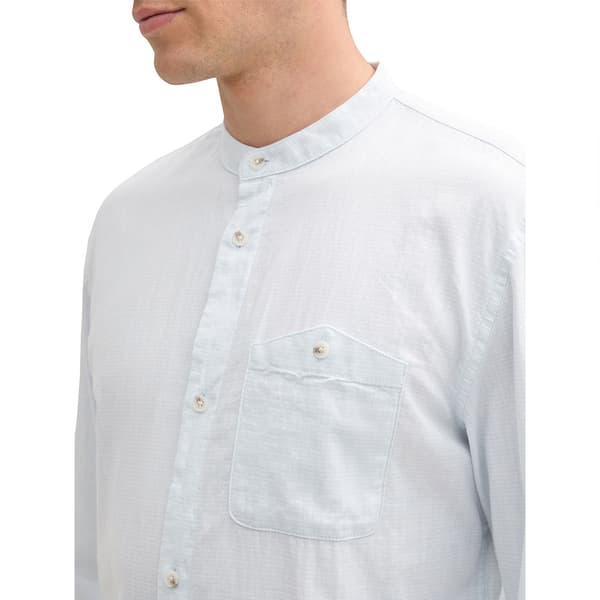 Tom Tailor Structured Skjorte Med Lange ærmer Hvid 2XL Mand