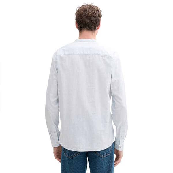 Tom Tailor Structured Skjorte Med Lange ærmer Hvid XL Mand