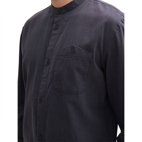 Tom Tailor Structured Skjorte Med Lange ærmer Grå 2XL Mand