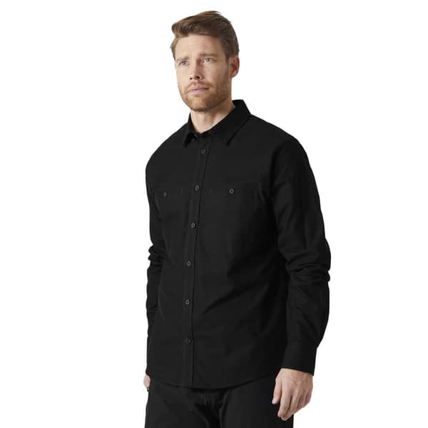 Helly Hansen Organic Skjorta Med Långa ärmar Svart 2XL Man