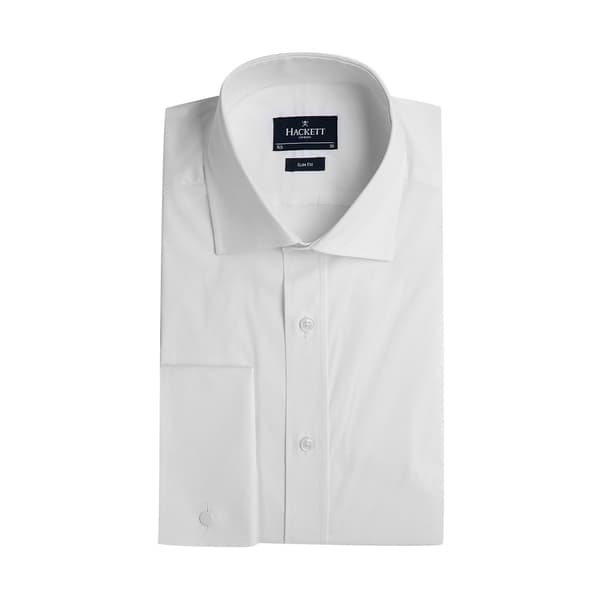 Hackett Stretch Pop Dc Skjorta Med Långa ärmar Vit M Man