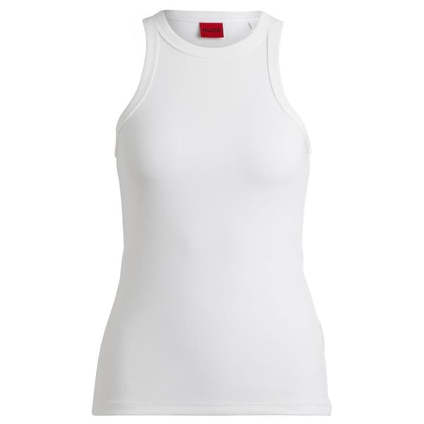 Hugo The Plain 10258222 ærmeløs T-shirt Hvid XL Kvinde