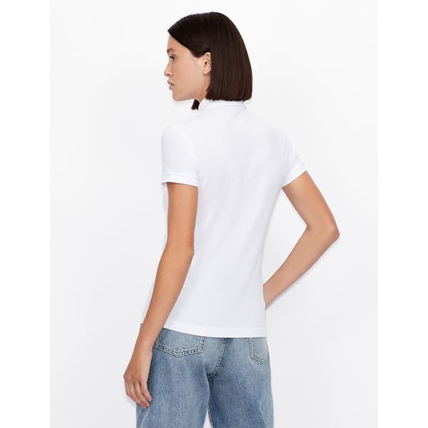 Armani Exchange 8nyf73_yj17z Kortärmad Polotröja Vit S Kvinna