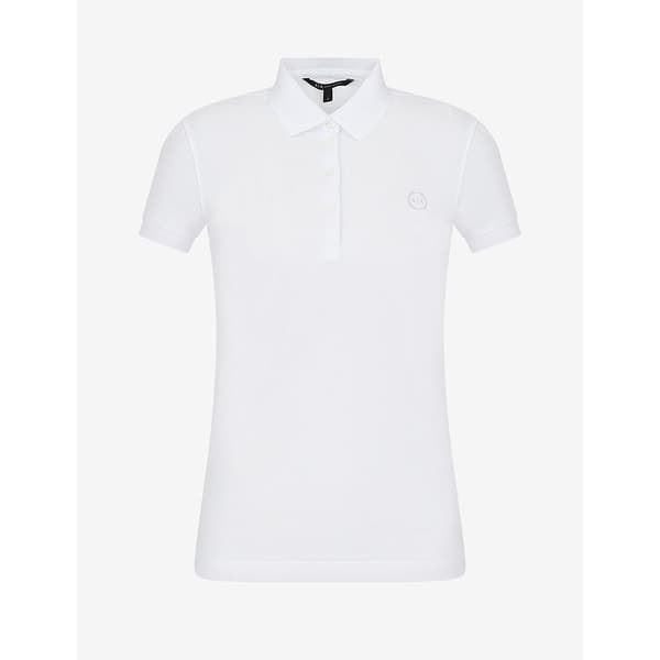 Armani Exchange 8nyf73_yj17z Kortärmad Polotröja Vit S Kvinna