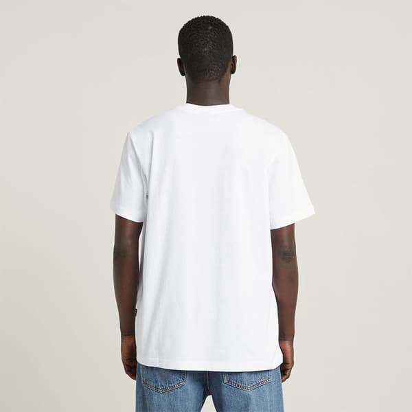 G-star Boombox Cartoon Loose T-shirt Med Korte ærmer Hvid L Mand
