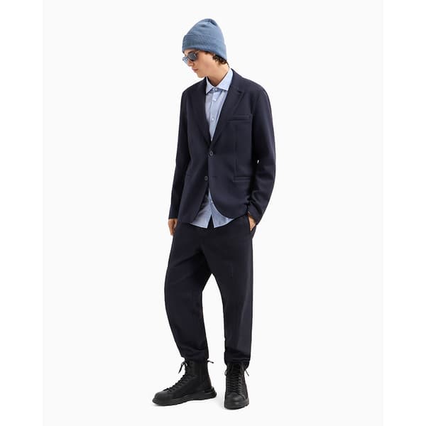 Armani Exchange 6dzc22-zn5sz Skjorte Med Lange ærmer Blå S Mand