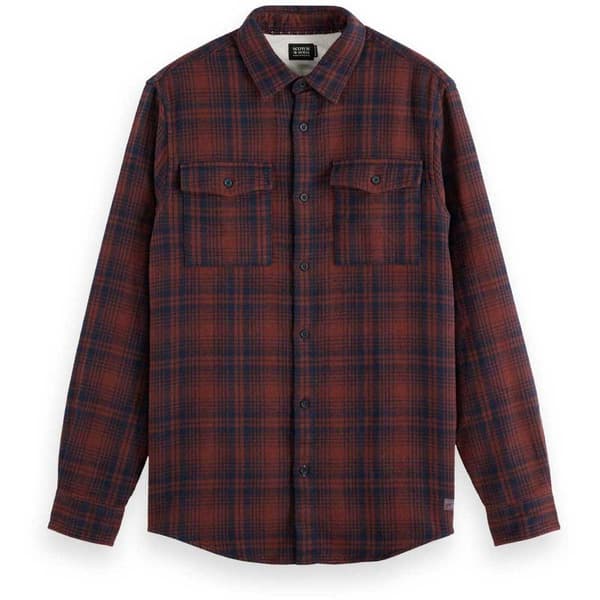 Scotch & Soda 178718 Pitkähihainen Paita Ruskea M Mies