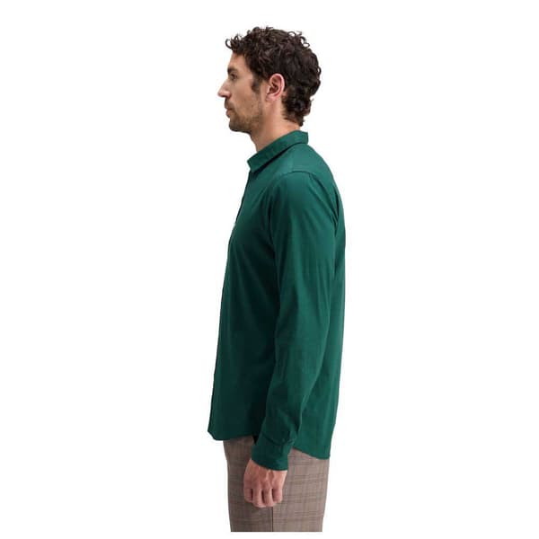 Scotch & Soda Essential Solid Skjorta Med Långa ärmar Grönt L Man