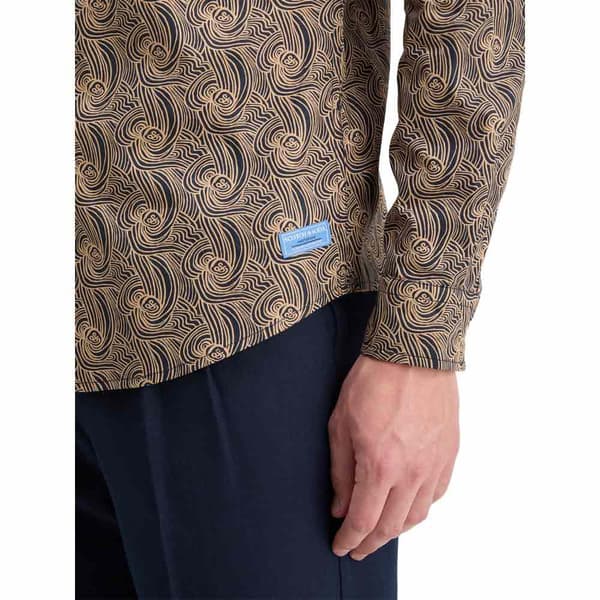 Scotch & Soda 178723 Pitkähihainen Kauluspaita Ruskea L Mies