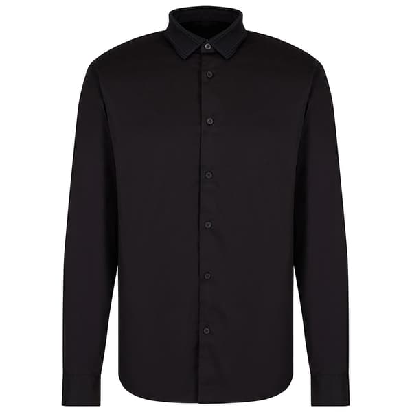 Armani Exchange 6dzcl6_zn10z Pitkähihainen Kauluspaita Musta L Mies