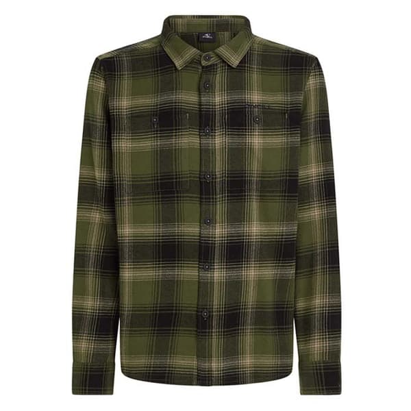 O´neill Flannel Check Pitkähihainen Kauluspaita Vihreä M Mies
