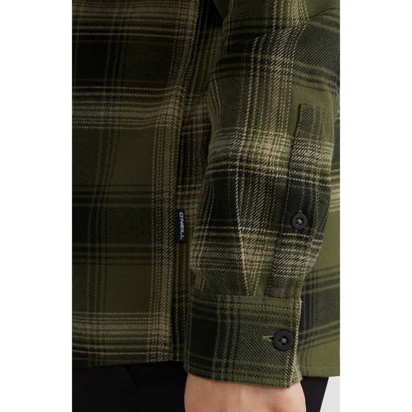 O´neill Flannel Check Pitkähihainen Kauluspaita Vihreä M Mies