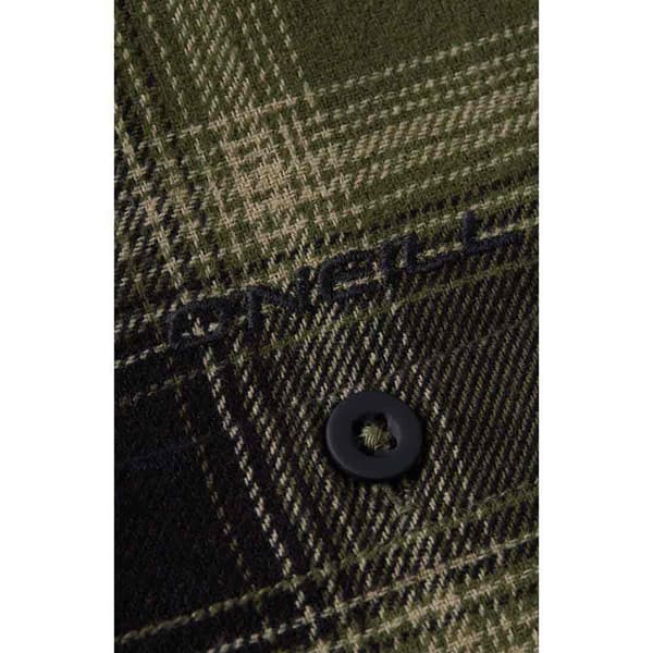 O´neill Flannel Check Pitkähihainen Kauluspaita Vihreä M Mies