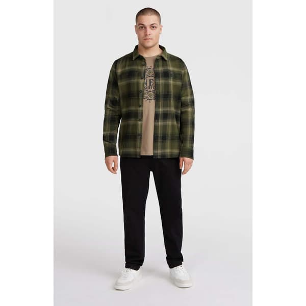 O´neill Flannel Check Pitkähihainen Kauluspaita Vihreä M Mies