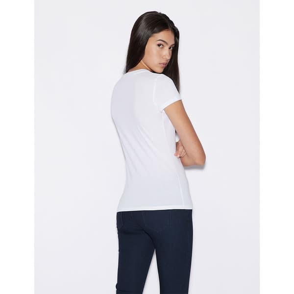 Armani Exchange 8nyt82_yj16z T-shirt Med Korte ærmer Hvid XS Kvinde