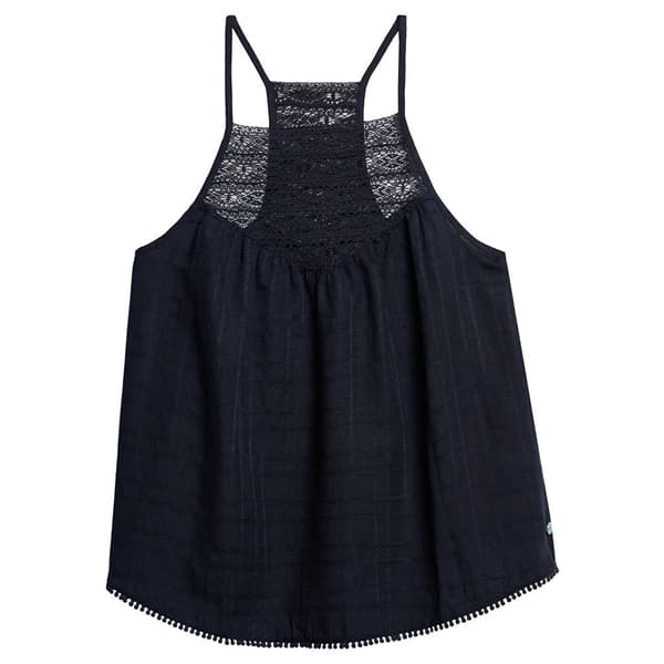 Superdry Lace Beach ärmlös T-shirt Blå S Kvinna