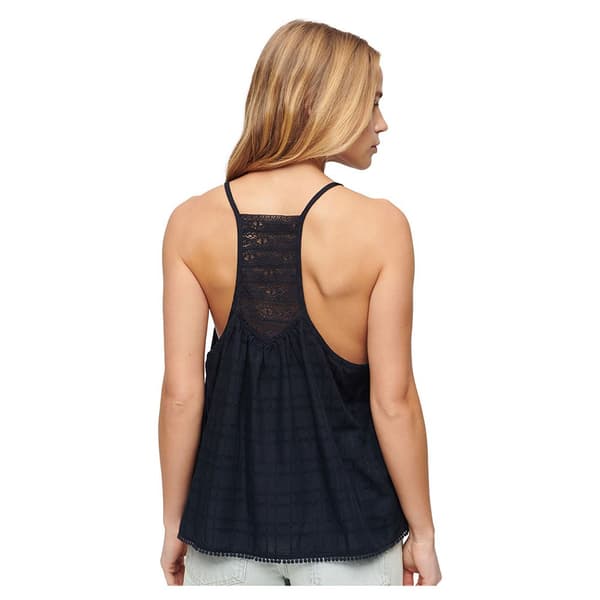 Superdry Lace Beach ärmlös T-shirt Blå XS Kvinna