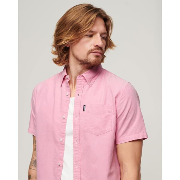 Superdry Vintage Oxford Lyhythihainen Paita Pinkki M Mies