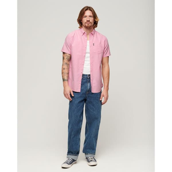 Superdry Vintage Oxford Lyhythihainen Paita Pinkki M Mies