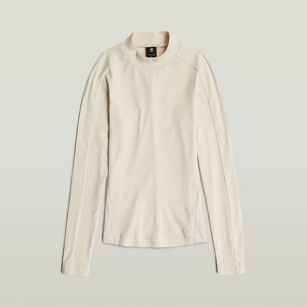 G-star D25033-d850 T-shirt Med Lång ärm Beige S Kvinna
