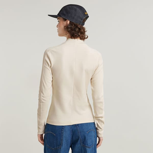 G-star D25033-d850 T-shirt Med Lång ärm Beige S Kvinna