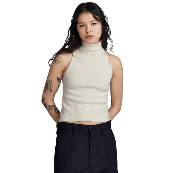 G-star D24007-d487 ärmlös T-shirt Beige XS Kvinna