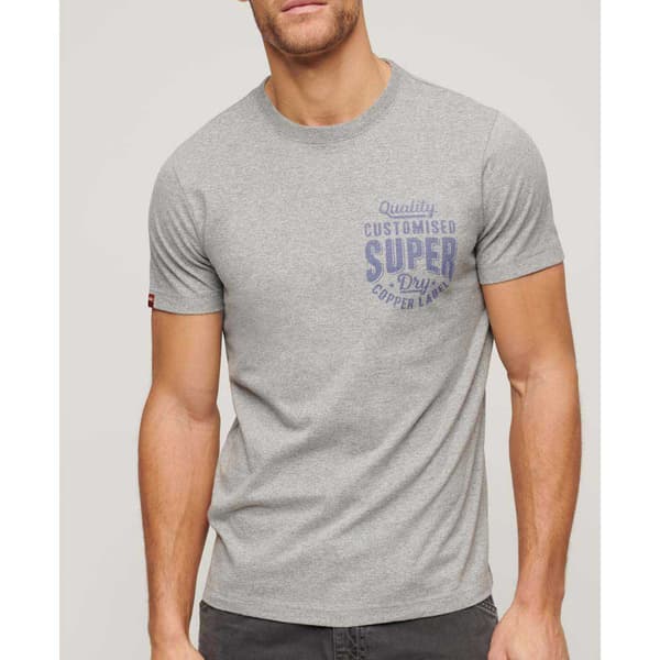 Superdry Copper Label Chest Graphic T-shirt Med Korta ärmar Grå M Man
