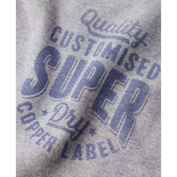 Superdry Copper Label Chest Graphic T-shirt Med Korta ärmar Grå M Man