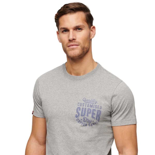 Superdry Copper Label Chest Graphic T-shirt Med Korta ärmar Grå M Man
