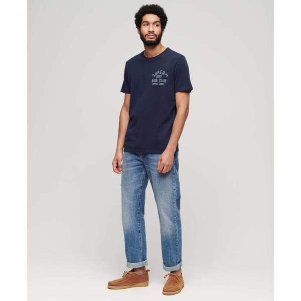 Superdry Copper Label Chest Graphic T-shirt Med Korta ärmar Blå S Man