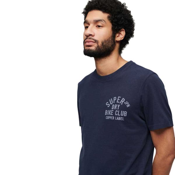 Superdry Copper Label Chest Graphic T-shirt Med Korta ärmar Blå S Man