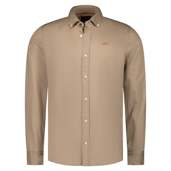 Nza New Zealand Simon Skjorta Med Långa ärmar Beige XL Man