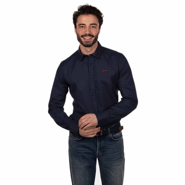 Nza New Zealand Wouters Pond Skjorte Med Lange ærmer Blå 2XL Mand