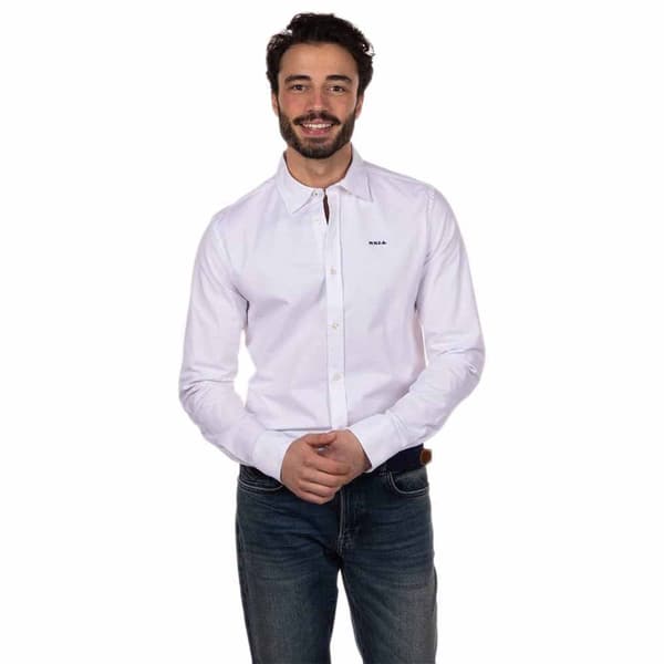 Nza New Zealand Wouters Pond Skjorte Med Lange ærmer Hvid 2XL Mand