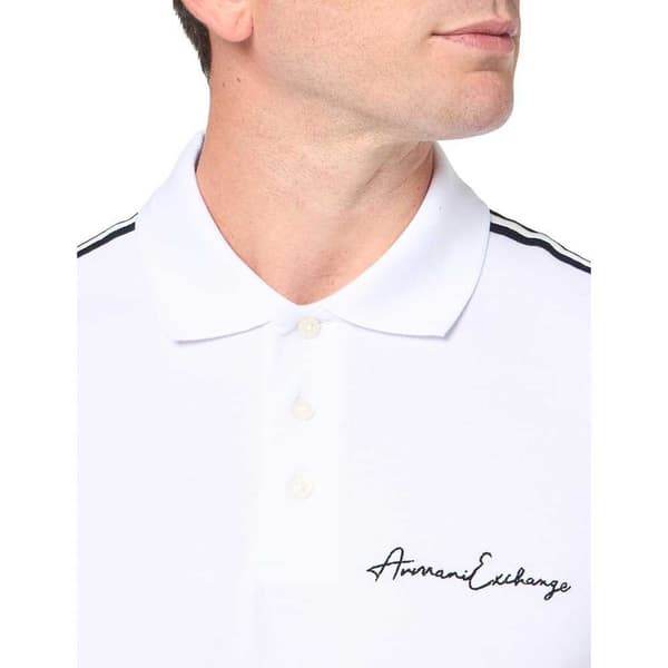 Armani Exchange 8nzfsg_zj81z Kortärmad Polotröja Vit 2XL Man
